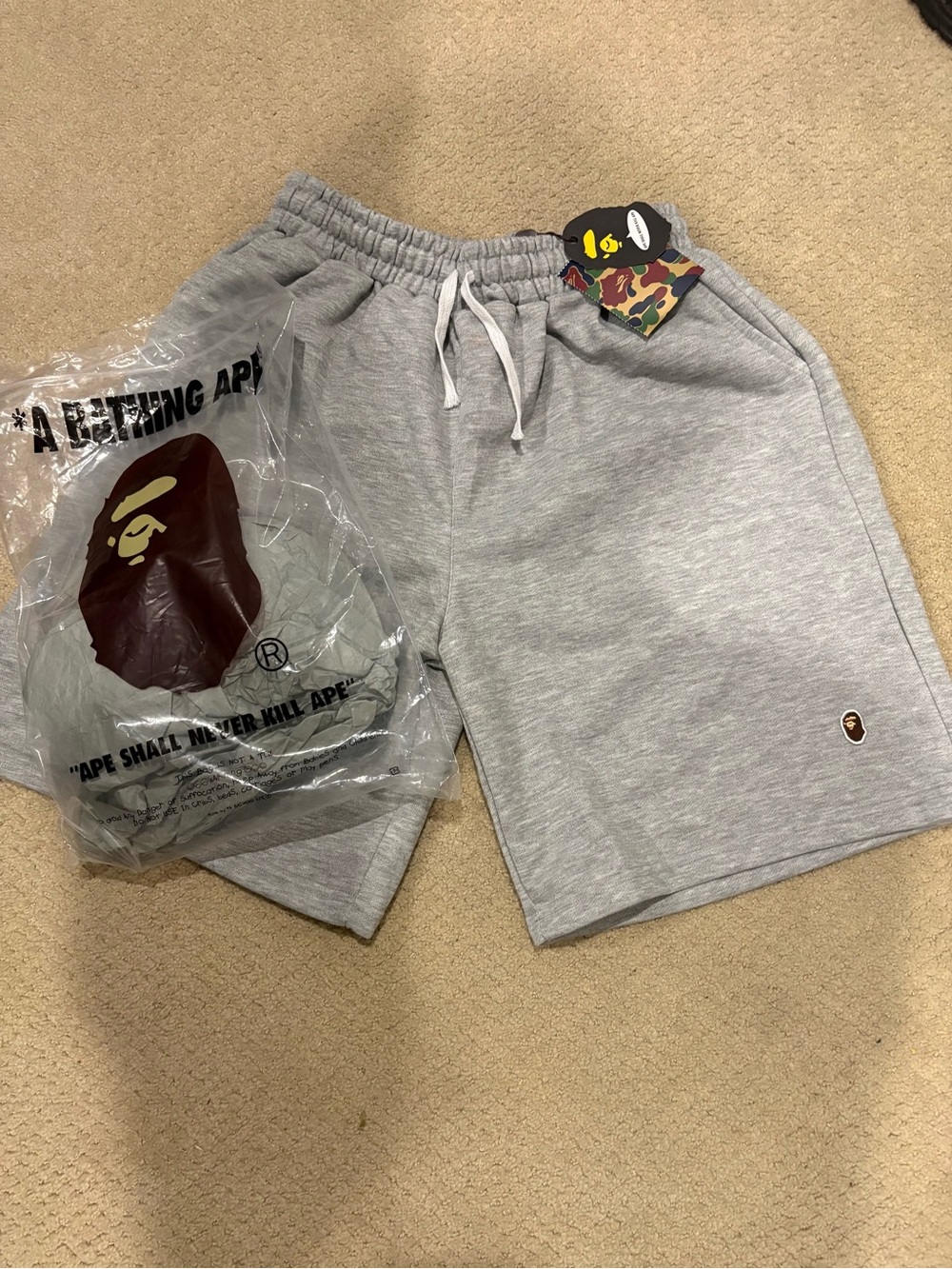 Bape Shorts Grey